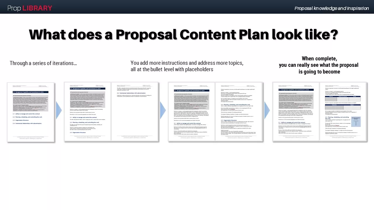 Sample Proposal Content Plan