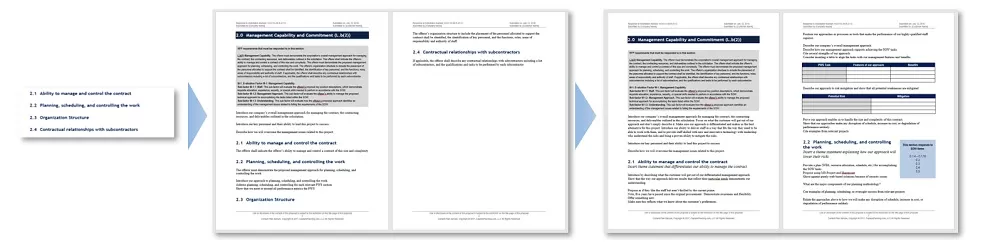 How the difference between a proposal outline, an annotated outline, and a content plan can impact whether you win