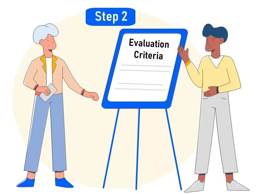 Compliance matrix step 2: address the evaluation criteria