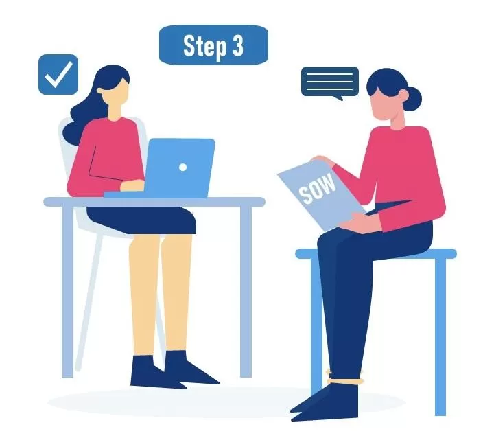 Compliance matrix step 3: address the statement of work