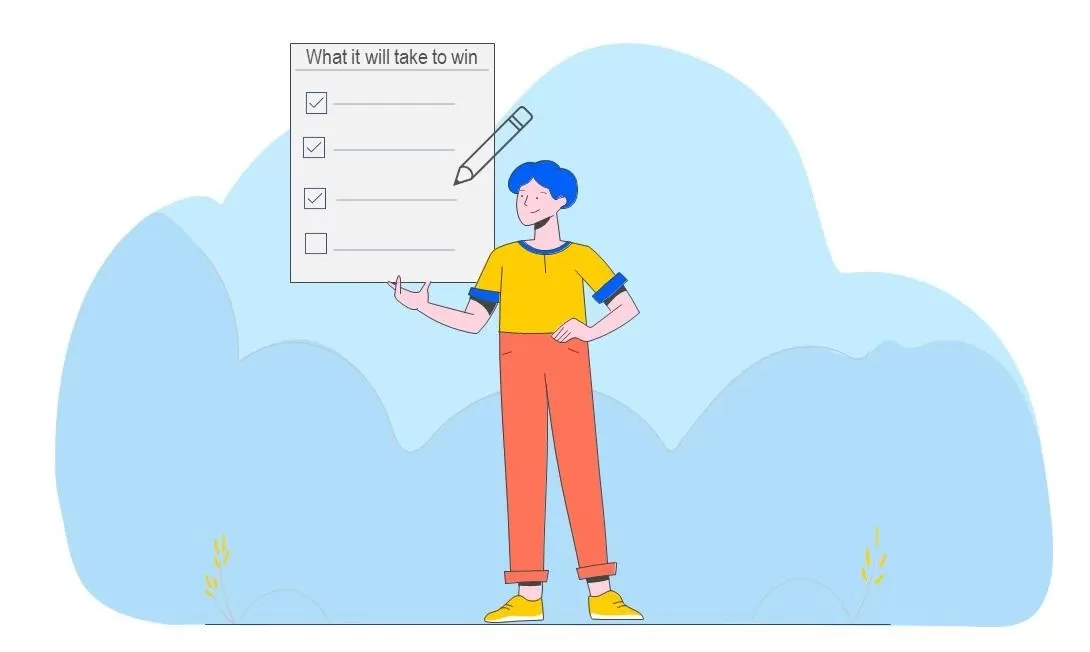 Creating your ?what it will take to win? list